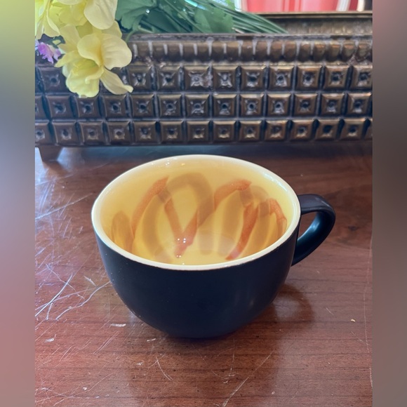 Starbucks 2012 China Matte Brown Yellow Sunflower Espresso Coffee Mug Cup 12oz - Picture 1 of 9